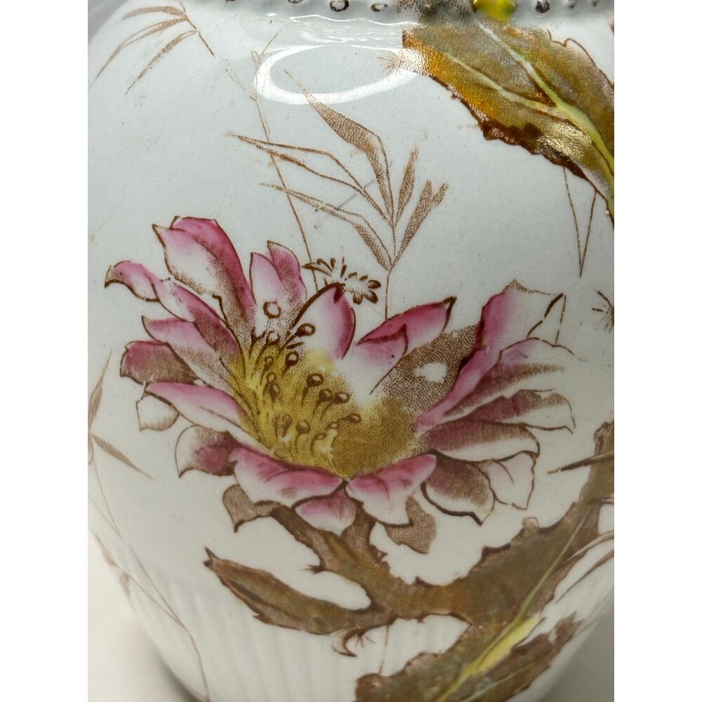 Johnson Bros England Ironstone Pitcher Pottery Transferware Asian Floral Style - Picture 2 of 7